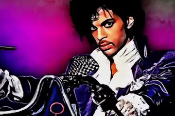 Colourful painting of Prince