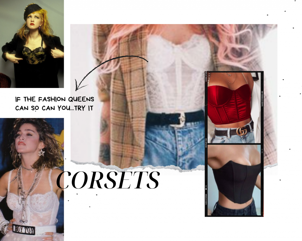 Beige and Gold DIY Collage Fashion Moodboard Photo Collage for corsets