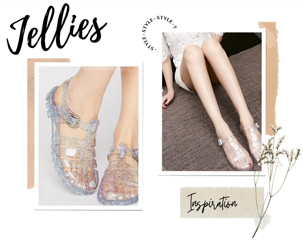 Jelly Sandal Shoes Inspiration board
