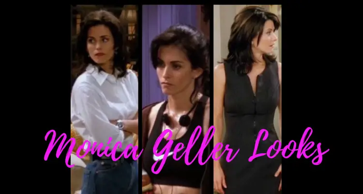 Feature image of Monica Geller from TV show Friends wearing 90s fashion outfits
