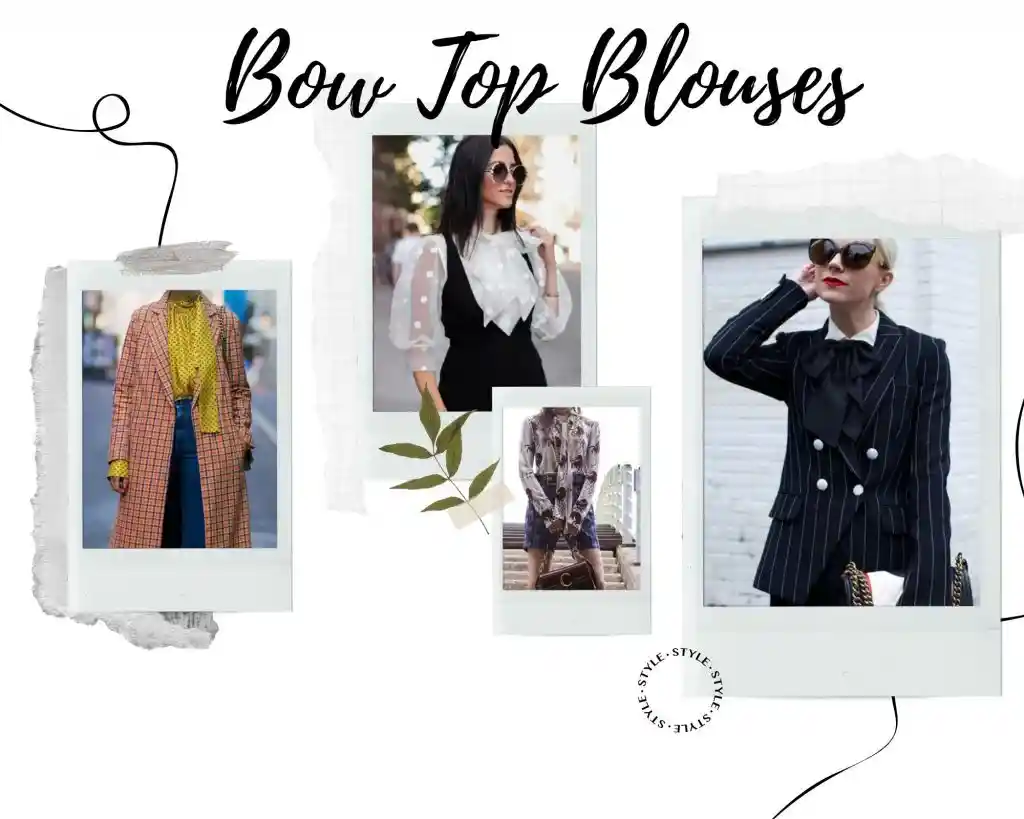 Summer Collection Mood Board Film Photo Collage bow top blouses (2)